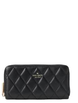 Kate Spade Carey Quilted Leather Large Continential Wallet (Black) von kate spade new york