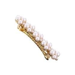 kawehiop Elegante Perlenfeder Haarspangen für Frauen und Mädchen, vielseitige Haarnadeln für jeden Anlass, Elegante Haarspangen für Mädchen, E8406 Alle Perlen von kawehiop