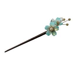 kawehiop Retro Hair Sticks Traditional Hairpin Cherry Blossom Flower Comb Crystal Quaste Classical Headwear Bridal Party, Typ 2 von kawehiop