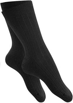 kb-Socken Herrensocken Socken ohne Gummi für Diabetiker geeignet 39-42 43-46 47-50 10 Paar (47-50, Schwarz) von kb-Socken