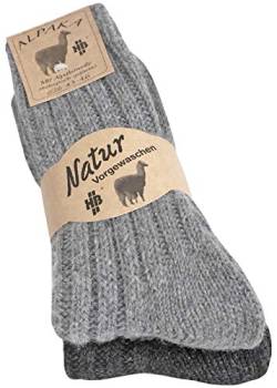 Alpaka Thermosocken Alpakasocken Wollsocken Wintersocken (35-38, 501-F3A-GG) von kbsocken