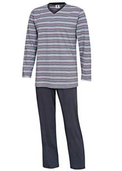 Herren Pyjama lang Schlafanzug Nachtwäsche Hausanzug Sleepwear M L XL XXL 3XL (XL) von kbsocken