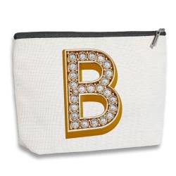 kdxpbpz A-Z Personalisierte Make-up-Tasche, geeignet für Hochzeit, Geburtstag, Strand, B von kdxpbpz