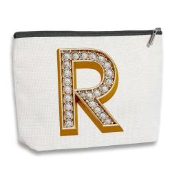 kdxpbpz A-Z Personalisierte Make-up-Tasche, geeignet für Hochzeit, Geburtstag, Strand, R von kdxpbpz