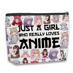 kdxpbpz Anime-Fans, Make-up-Tasche, Anime-Liebhaber, Geschenke für Mädchen, Kulturbeutel, Make-up-Organizer mit Reißverschluss, Farbe 1 von kdxpbpz