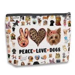 kdxpbpz Make-up-Tasche, lustige Geburtstagsgeschenke für beste Freundin, Schwester, Hunde von kdxpbpz