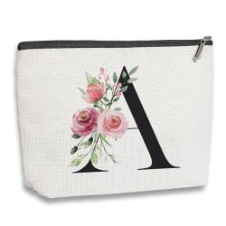 kdxpbpz Personalisierte Make-up-Tasche von A-Z, A von kdxpbpz