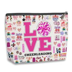 kdxpbpz Players Fans Gifts Birthday Christmas Gifts Travel Toiletry Makeup Organizer Zipper Pouch, Cheerleading von kdxpbpz