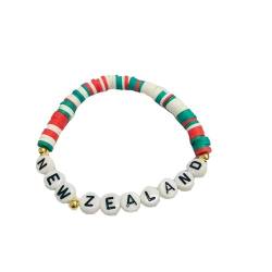 3 Stück personalisiertes Perlen Nationales Alphabet Armband, Land Armband, Weihnachten Armbänder Karneval Aktivität Party Club Favoriten Dekorationen Geschenke von keephen