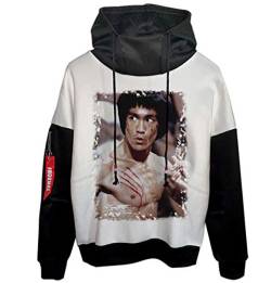 Bruce Lee Fans Hoodie Sweatshirt Männer Bruce Lee 3D-Print Pullover Hoodie, Bruec Kung Fu Hip-Hop Hoodies von keephen