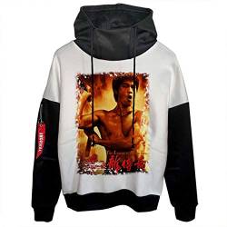 Bruce Lee Fans Hoodie Sweatshirt Männer Bruce Lee 3D-Print Pullover Hoodie, Bruec Kung Fu Hip-Hop Hoodies von keephen