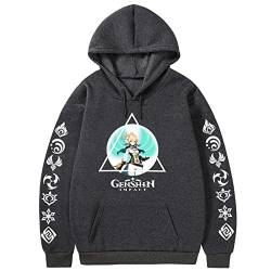 Genshin Impact Jean Hoodie 3D Print Pullover Cosplay Kostüm Unisex Pullover Sweatshirt Tops von keephen