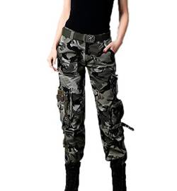 Multifunktionskampf-Militärhosen im Freien für Frauen, Multi Pocket Boyfriend Style Cargo Pants von keepmore