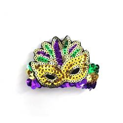 keepmore 2 Stück Mardi Gras Pailletten Armband Mardi Gras Party Glitter Grün Lila Pailletten Stretch-Armbänder für Frauen Mädchen von keepmore