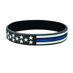 keepmore Amerikanische Flagge Gummiarmbänder 10 Stück USA Unabhängigkeitstag Silikonarmbänder Farbige Stretch-Armbänder Armbänder für die Party am 4. Juli von keepmore