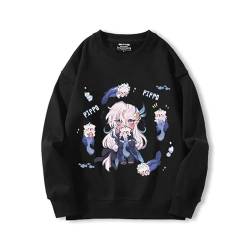 keepmore Anime Spiel Genshin Impact Neuvillette Einzigartige Sweater Focalors Herren Damen Mode Pullover Tops Sweatshirts Rundhalsausschnitt Sweatshirt für Erwachsene Jugend von keepmore