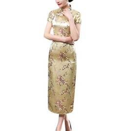 keepmore Chinesisch Stil Qipao für Damen, Langes Kleid Plus Size Cheongsam Abendkleid Qipao für Hochzeit von keepmore