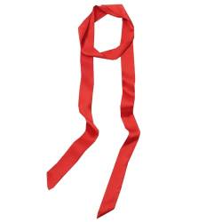 keland Damenmode weichen schwarzen dünnen Abschnitt engen Schal Krawatte Halskette Kragenband (Rot) von keland