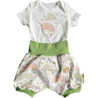 kennydoo Body & Shorts Kinder- Baby Set "Regenbogen" pastell (2 teilig) mit niedlichem Design von kennydoo