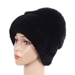 keusyoi Damen Winter Luxus Pelzmütze Strickmütze Fellmütze Fellmützen Damen Warm Fell Beanies Mütze von keusyoi