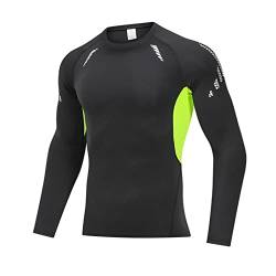 Herren Shirts UV Rash Guards Lange Ärmel Schnell trocknendes Kompressionshemd Surfen Sonnenschutz 50+ Tauchen Neoprenanzüge Badeanzug von kewing