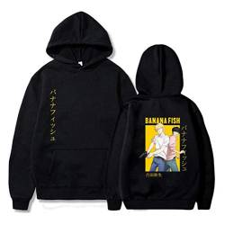 kewing Anime Banana Fish Hoodies Langarm-Kapuzenpullover Unisex Pullover Anime Bananenfisch von kewing