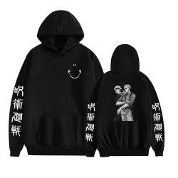 kewing Jujutsu Kaisen Gojo Satoru Kapuzenpullover Sweatshirt Nanami Kento Cosplay Anime Manga Pullover Harajuku Lässiges Langarmshirt für Männer Frauen von kewing