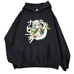 kewing Unisex Genshin Impact Hoodie Nahida Cosplay Kostüm Genshin Impact Sweatshirt Pullover Pullover Schwarz von kewing