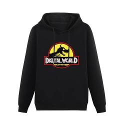 kfr Hoodie Digital World Digimon and Crest Men Men's Hooded with Pocket Nostalgic Anime Adult Printed Unique Hoodies Long Sleeve Hoody Cotton Tops XXL von kfr