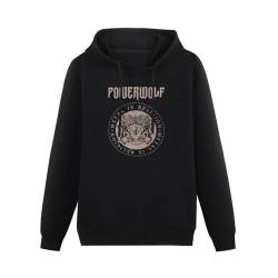 kfr Hoodie Powerwolf Crest Circle Long Sleeve Hoody with Pocket Sweatershirt, Hoodie 3XL von kfr