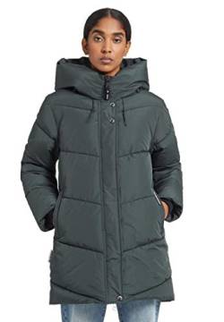 khujo Damen Jacke Jordis mit Warmer Wattierung Steppjacke mit Kordelzug an der Kapuze von khujo