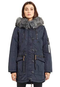 khujo Damen Lorene Parka blau S von khujo