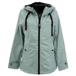 khujo Somia Damen Jacke Regenjacke Coat Übergangsjacke (as3, alpha, l, regular, regular, Frozen-blue) von khujo