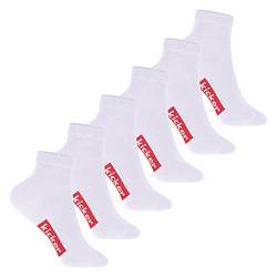 kicker Kinder Kurzschaft Socken (6 Paar) Weiß 35-38 von kicker