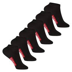 kicker Kinder Sneaker Socken (6 Paar) Schwarz 31-34 von kicker