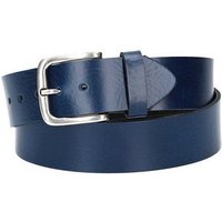 kiddybelts Ledergürtel Ledergürtel Kids 30mm in Blau, Marine mit Dornschließe in Silber (KB11-490) sehr weiches Vollrindleder von kiddybelts