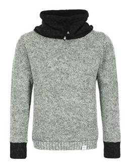 kidka 075 High-Neck Pullover - grau - Größe M von kidka