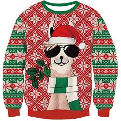 kids4ever Jungen Weihnachtspullover Weihnachten Strickpullover Alpaka Langarm Gestrickt Christmas Sweater Party 9-10 Jahre von kids4ever