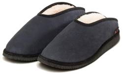 kitz-pichler Lammfell-Hausschuh Fatima für Damen & Herren | Pantoffel mit echtem Lammfell-Futter - Laufen wie auf Wolken | Warme Lammfell-Slipper Navy | 39 von kitz-pichler