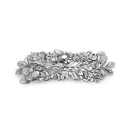 KKJOY Vintage Metall Haarspange Silber, Eichenblatt Haarklammer, Haarnadeln Groß, Gothic Haarspangen Damen, Braut Haarschmuck Hochzeit, Bananenspange für Frauen und Mädchen von kkjoy