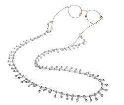 kkjoy Frauen Kupfer Brillen Kette Brille Riemen Halter Halskette Maske Lanyards Eyewear Sonnenbrille Cord mit Strass Dekoration von kkjoy