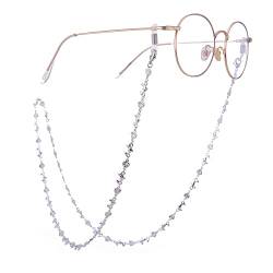 kkjoy Kupfer Brillenkette mit Delfin und Lotusblatt Dekoration Maske Lanyards Brillen Riemen Halskette Brillen Sonnenbrille Schnur für Frauen Mädchen, D-Silver, Length 78cm von kkjoy