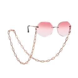 kkjoy Rechteckige Metallkette Brillenkette Maske Lanyards Brillenbänder Halter Halskette Brillenband Brillenband Sonnenbrille Zubehör für Frauen Mädchen von kkjoy