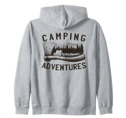 Camping Adventures: Wildnis Entdecken Kapuzenjacke von klamottn