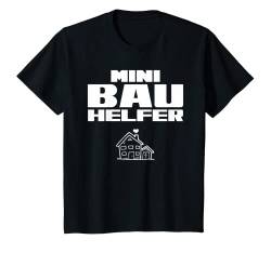 Kinder Hausbauer Mini Bauhelfer Bautruppe Hausbau Richtfest T-Shirt von klamottn