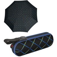 Knirps® Taschenregenschirm kleiner, leichter, kompakter Schirm für Damen, gut geschützt durch das Hard-Case-Etui von knirps