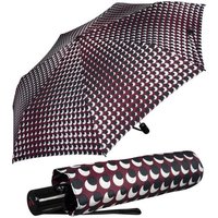 Knirps® Taschenregenschirm leichter, kompakter Schirm mit Auf-Zu-Automatik, schönes Design für Damen - Punkte Sun burgundy von knirps