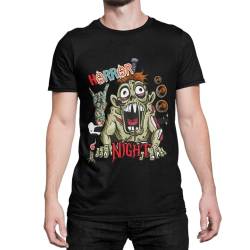 Halloween Monster Horror T-Shirt Witzig Tshirt Unisex passend für Mann und Frau Herren Shirt mit Frontprint Fasching Outfit große Größen S - XXXXXL von knut Fashion & Streetwear