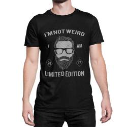 Hipster Herren T-Shirt Aufdruck Limited Edition Männer Shirt Schwarz Black Bart Beard Barber Shop in Gr. S-5XL (schwarz, XXXXL) von knut Fashion & Streetwear