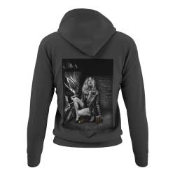 Modern stylische Bekleidung Damen Kapuzenpullover Graffiti Girl Design Frauen Hoodie Streetwear Outfit Rockiger Langarm Pullover HIP HOP Clothes Größen XS-XXXL von knut Fashion & Streetwear